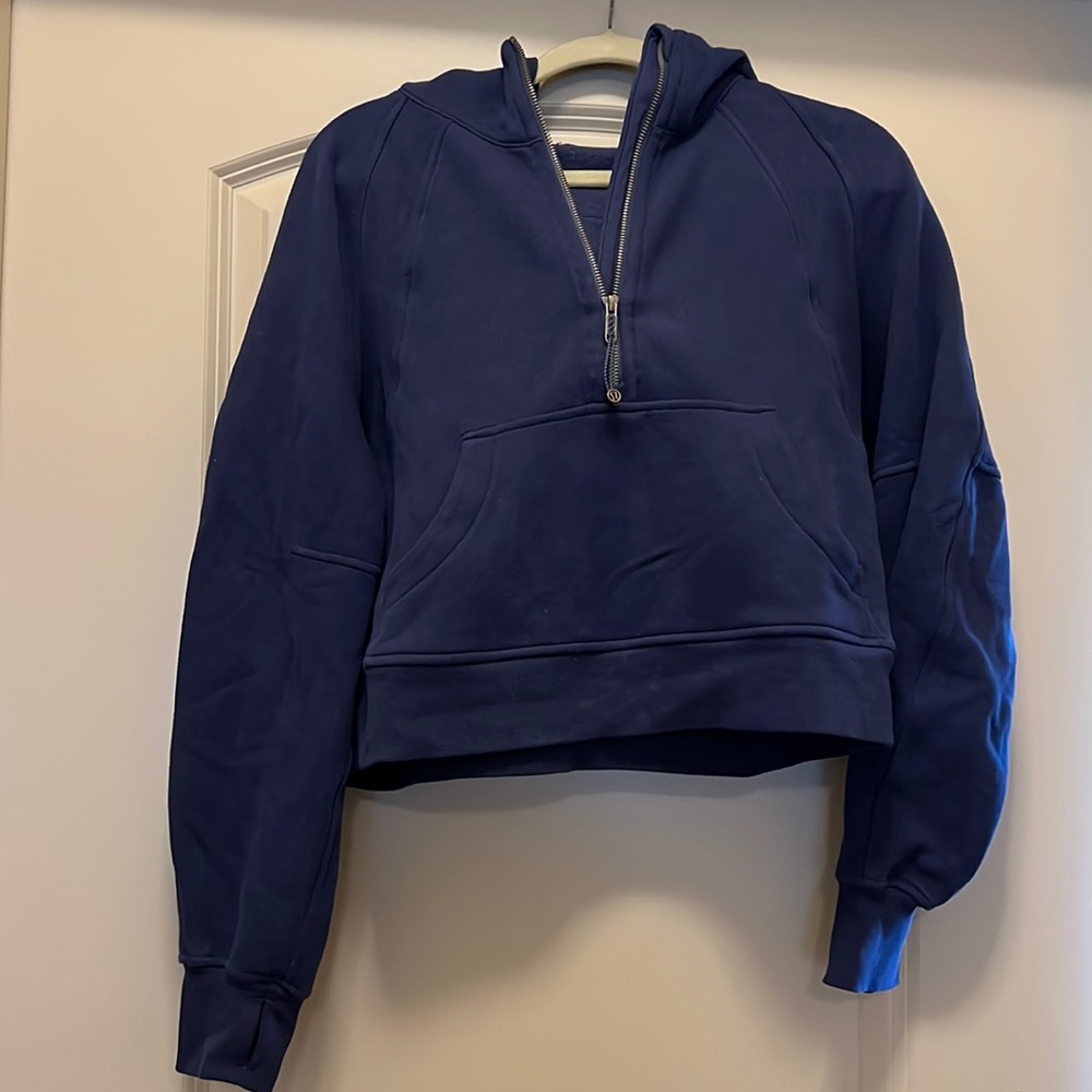 Lululemon Oversized Scuba Cropped Half Zip Hoodie. Excellent condition.